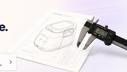 Blueprint and caliper
